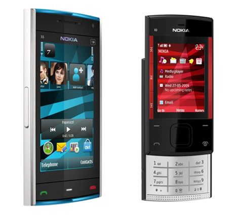 Nokia X6 en X3